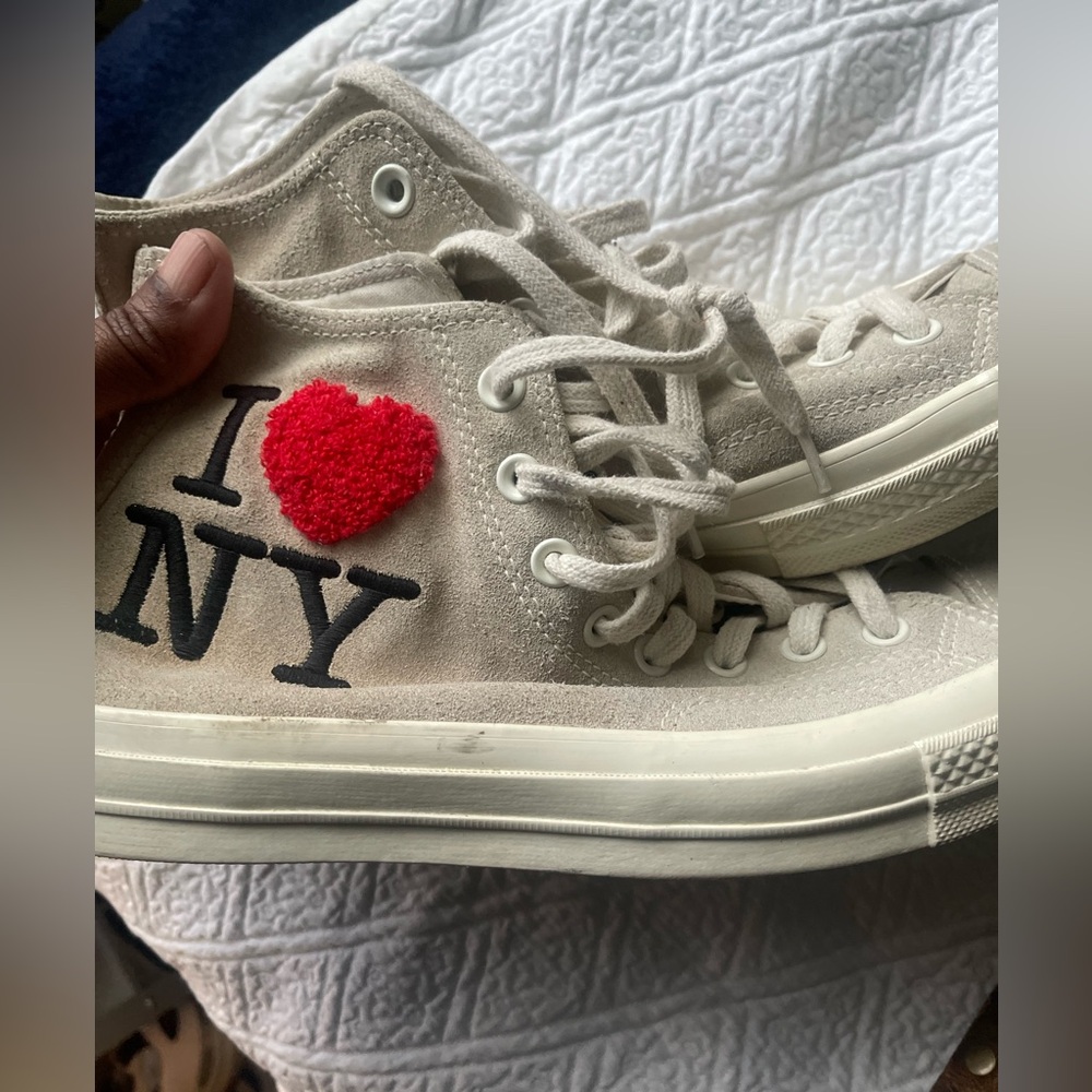 Converse Chuck Taylor All Star 70 I LOVE NY 161186C New York NYC Egret Black Red